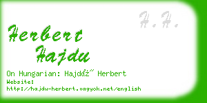 herbert hajdu business card